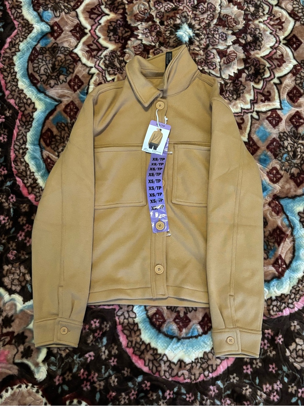 Women’s Teddy Jacket with Button Front